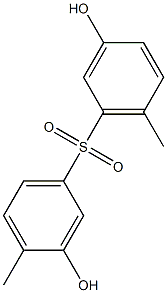 3,3'-Dihydroxy-4,6'-dimethyl[sulfonylbisbenzene] Struktur