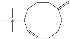 (5E)-7-(Trimethylsilyl)-5-cyclodecen-1-one Struktur