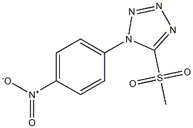 Methyl 1-(4-nitrophenyl)-1H-tetrazol-5-yl sulfone Struktur