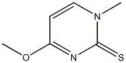 1-Methyl-4-methoxypyrimidine-2(1H)-thione Struktur