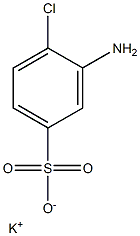 3-Amino-4-chlorobenzenesulfonic acid potassium salt Struktur