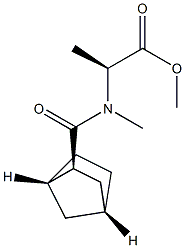 N-[[(1S,2S,4R)-Bicyclo[2.2.1]heptan-2-yl]carbonyl]-N-methyl-L-alanine methyl ester Struktur