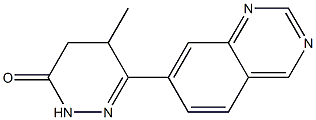 4,5-Dihydro-5-methyl-6-(quinazolin-7-yl)pyridazin-3(2H)-one Struktur