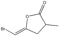 (5Z)-4,5-Dihydro-5-(bromomethylene)-3-methylfuran-2(3H)-one Struktur