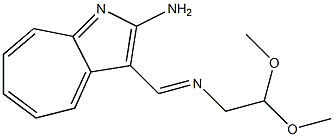 2-Amino-3-(2,2-dimethoxyethyliminomethyl)cyclohepta[b]pyrrole Struktur