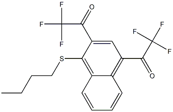 2,4-Bis(trifluoroacetyl)-1-butylthionaphthalene Struktur