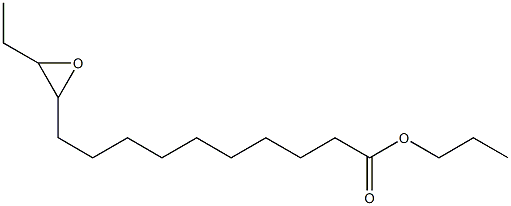 11,12-Epoxymyristic acid propyl ester Struktur