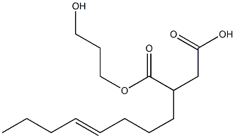 2-(4-Octenyl)succinic acid hydrogen 1-(3-hydroxypropyl) ester Struktur