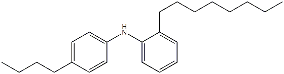 4-Butylphenyl 2-octylphenylamine Struktur