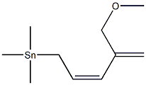 [(2Z)-4-Methoxymethyl-2,4-pentadienyl]trimethylstannane Struktur