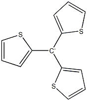 Tris(2-thienyl)methylium Struktur