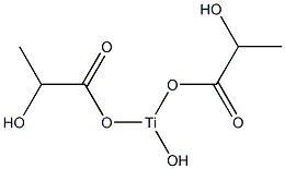 Hydroxydi(lactoyloxy)titanium(III) Struktur