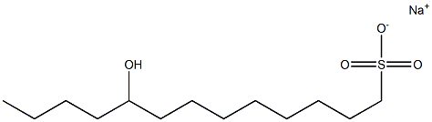 9-Hydroxytridecane-1-sulfonic acid sodium salt Struktur