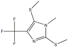 1-Methyl-2,5-bis(methylthio)-4-(trifluoromethyl)-1H-imidazole Struktur