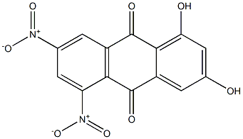 1,3-Dihydroxy-5,7-dinitroanthraquinone Struktur