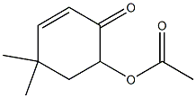 4-Acetoxy-6,6-dimethyl-1-cyclohexen-3-one Struktur