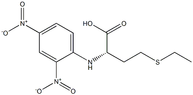 (2S)-4-(Ethylthio)-2-(2,4-dinitrophenylamino)butyric acid Struktur