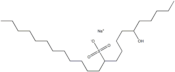 6-Hydroxytricosane-11-sulfonic acid sodium salt Struktur