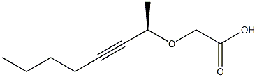 [(R)-1-Methyl-2-heptynyloxy]acetic acid Struktur