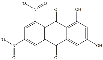 1,3-Dihydroxy-6,8-dinitroanthraquinone Struktur