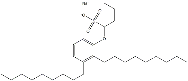 1-(2,3-Dinonylphenoxy)butane-1-sulfonic acid sodium salt Struktur