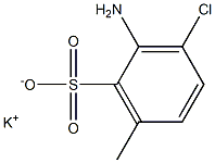 2-Amino-3-chloro-6-methylbenzenesulfonic acid potassium salt Struktur