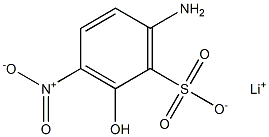 6-Amino-2-hydroxy-3-nitrobenzenesulfonic acid lithium salt Struktur