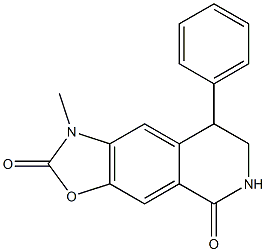 5,6-Dihydro-3-methyl-5-phenyl-1-oxa-3,7-diaza-1H-benz[f]indene-2,8(3H,7H)-dione Struktur