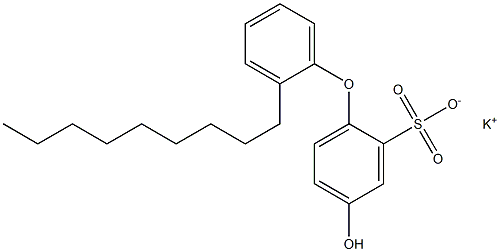 4-Hydroxy-2'-nonyl[oxybisbenzene]-2-sulfonic acid potassium salt Struktur