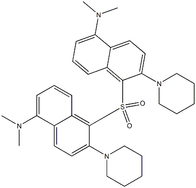 Piperidino[5-(dimethylamino)-1-naphtyl] sulfone Struktur