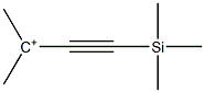 3-Methyl-1-(trimethylsilyl)-1-butyn-3-ium Struktur