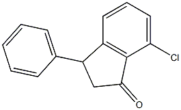 2,3-Dihydro-7-chloro-3-(phenyl)-1H-inden-1-one Struktur