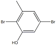 2,5-Dibromo-3-methylphenol Struktur