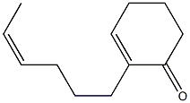 2-[(Z)-4-Hexenyl]-2-cyclohexen-1-one Struktur