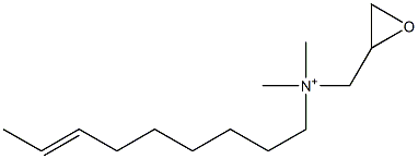 N,N-Dimethyl-N-(7-nonenyl)-2-oxiranemethanaminium Struktur