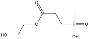 [2-(2-Hydroxyethoxycarbonyl)ethyl](methyl)phosphinic acid Struktur