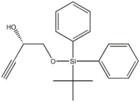 (S)-4-(tert-Butyldiphenylsiloxy)-1-butyn-3-ol Struktur