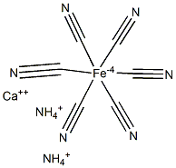 Ammonium calcium hexacyanoferrate(II) Struktur