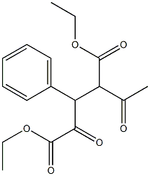 2-Acetyl-3-phenyl-4-oxoglutaric acid diethyl ester Struktur