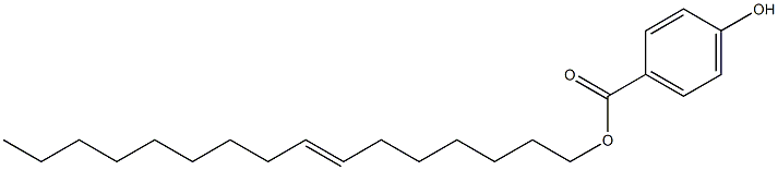 4-Hydroxybenzoic acid 7-hexadecenyl ester Struktur