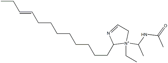 1-[1-(Acetylamino)ethyl]-2-(9-dodecenyl)-1-ethyl-3-imidazoline-1-ium Struktur