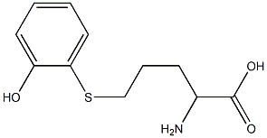 2-Amino-5-(2-hydroxyphenylthio)valeric acid Struktur