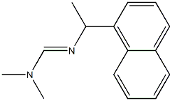 N1,N1-Dimethyl-N2-[1-(1-naphtyl)ethyl]formamidine Struktur