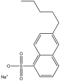 6-Pentyl-1-naphthalenesulfonic acid sodium salt Struktur