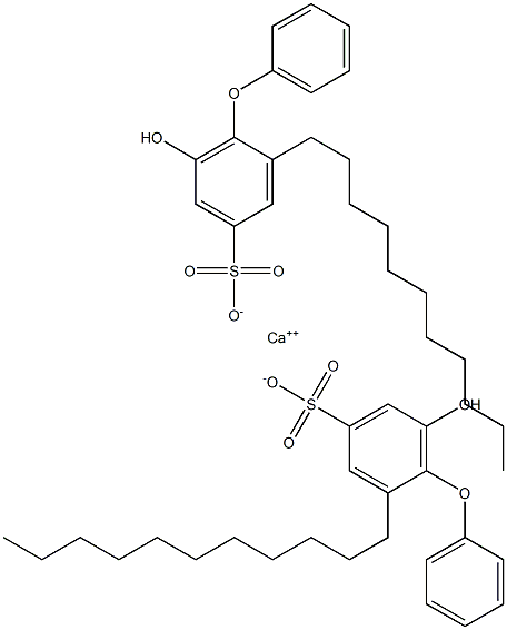 Bis(6-hydroxy-2-undecyl[oxybisbenzene]-4-sulfonic acid)calcium salt Struktur