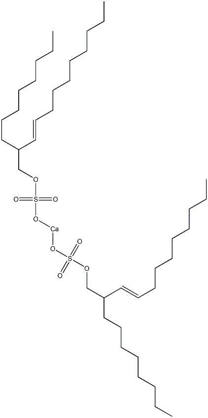 Bis(2-octyl-3-dodecenyloxysulfonyloxy)calcium Struktur