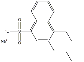 3,4-Dipropyl-1-naphthalenesulfonic acid sodium salt Struktur