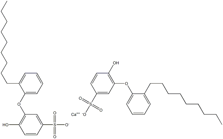 Bis(6-hydroxy-2'-nonyl[oxybisbenzene]-3-sulfonic acid)calcium salt Struktur