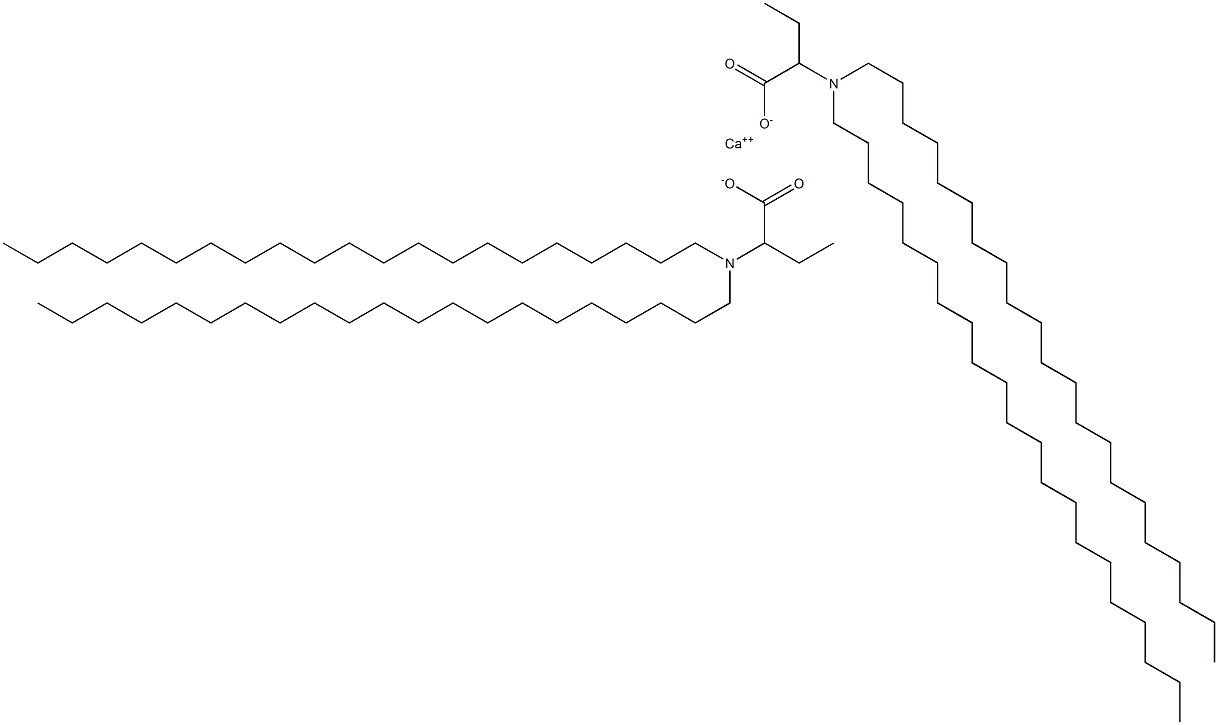 Bis[2-(dihenicosylamino)butyric acid]calcium salt Struktur