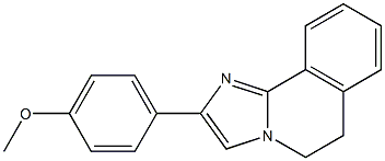 5,6-Dihydro-2-(4-methoxyphenyl)imidazo[2,1-a]isoquinoline Struktur